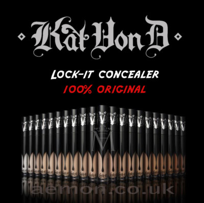 Kat Von D KVD Lock-it Concealer Creme LIGHT,MEDIUM,DEEP 6,25ml ORIGINAL   