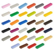 30 Klemmbausteine Bausteine 2x8 Noppen Kompatibel Basic Baustein Bricks Steine