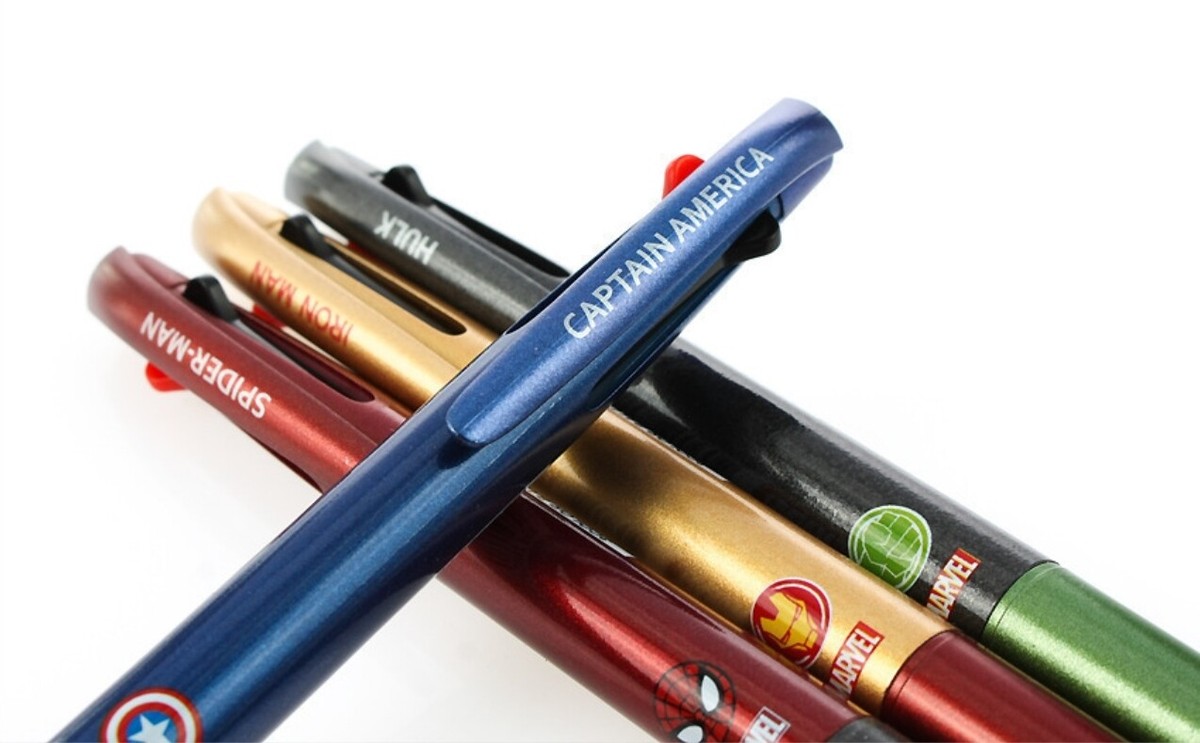 MARVEL IRON MAN CAPTAIN AMERICA SPIDER MAN HULK 3Colors Ballpoint