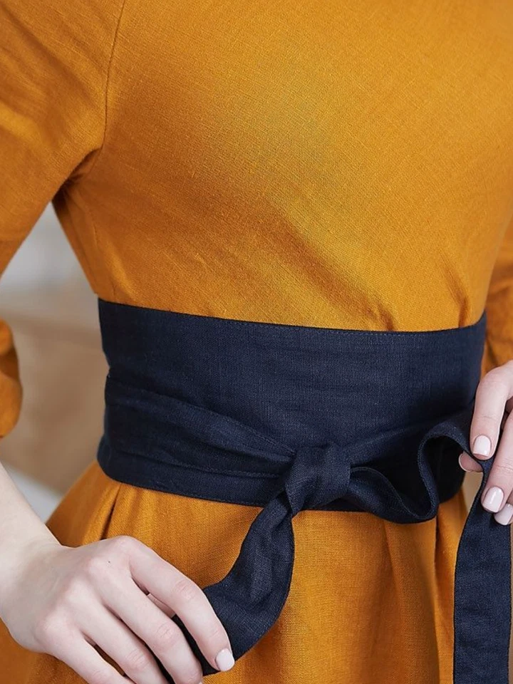 Women's Japanese Wide Belt Extra Corset Waistband Obi for Kimono Yukata Handmade - Image 4 of 4