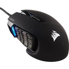 Corsair Scimitar Elite RGB Gaming Maus - Schw...