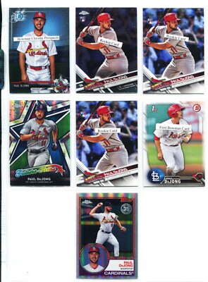 2016-17 Paul DeJong Rookie Card Lot 6 of 7 Diff, St Louis Cardinals