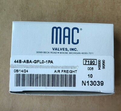 1PC NEW MAC solenoid valve 44B-ABA-GFL0-1PA  Free Shipping