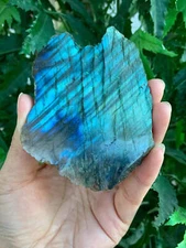 Natural Labradorite Slab, 1.25" - 5" High Flash Raw Labradorite, Pick a Size