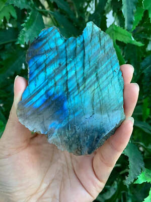 #ad Natural Labradorite Slab 1.25quot; 5quot; High Flash Raw Labradorite Pick a Size $13.95