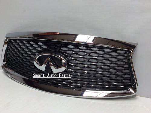 FOR INF QX60 FRONT BUMPER UPPER GRILL GRAY & CHROME CAMERA OPTION 2016-2020 - Picture 4 of 10