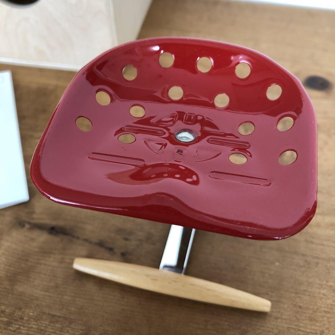 Vitra Design Museum ザノッタ　メッザドロ　ミニチュア　レッド Miniature Zanotta Mezzadro Red Chair 1957 Vintage H8.5cm