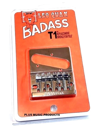 Chrome Badass T1 Bridge For Vintage Fender Telecaster® Tele® Guitar TB-5101-010