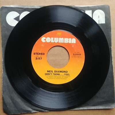 NEIL DIAMOND Don't Think Feel 45 7'' POP ROCK Record Vinyl Columbia Records 1976