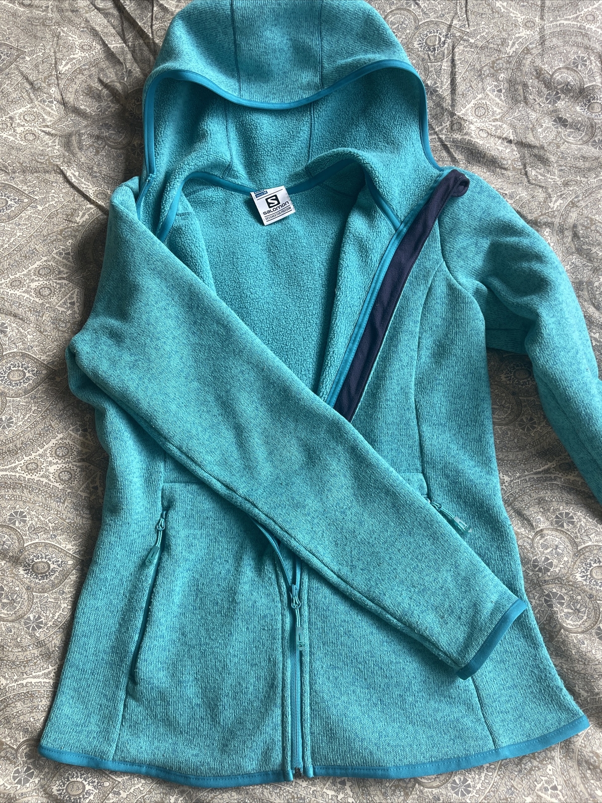 MAGLIONE SALOMON BISE DONNA in pile con cerniera. MEDIO