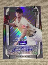BROCK SELVIDGE 2021 Leaf Metal Silver Rainbow AUTOGRAPH N.Y. YANKEES Prospect