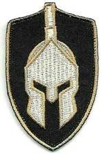 Spartan Helmet Patch Molon Labe Fits For VELCRO® BRAND Fasteners (2 3/4" in)