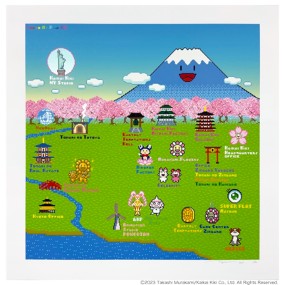 IMurakami.Flowerのロードマップ2022 Takashi Murakami Road map of Murakami.Flower 2022 Spring ver