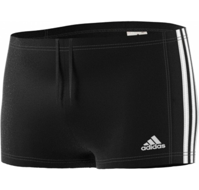 adidas Striped Mens Swim Boxer Swimming Black Short Infinitex Size 30