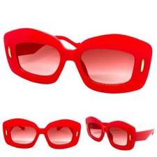 Surdimensionn  Exag r  Vintage R tro Style Soleil Grand Funky  pais Cadre Rouge