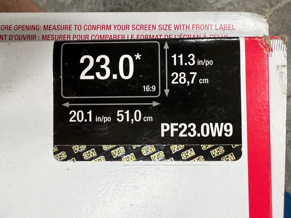 3M PF23.0W9 Privacy Filter for 23” Widescreen LCD Monitors (16:9) (PF230W9) - Image 2 of 3