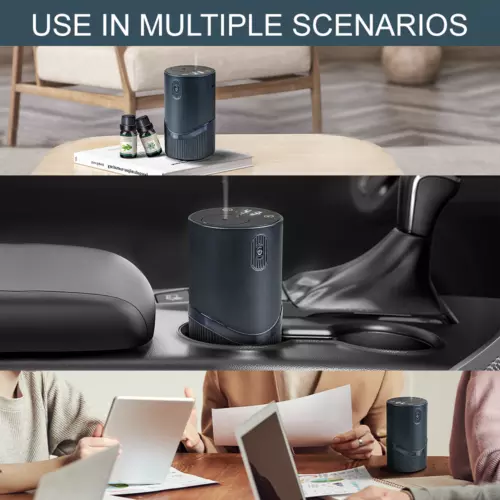 New Portable Essential Oil Diffuser Waterless & Rechargeable For Car Home Office - Picture 4 of 19