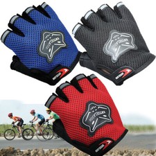 Children Kids Cycling Half Finger Gloves Boys Girls Fingerless Outdoor Sports