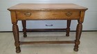 Antique Oak Table with twist Legs  — photo 1