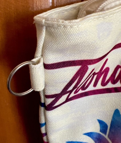 Bolso de Mano Beige Acento Isla Hawaii - Palabras de Aloha - por KC Hawaii - Nuevo con Etiquetas - Imagen 7 de 11
