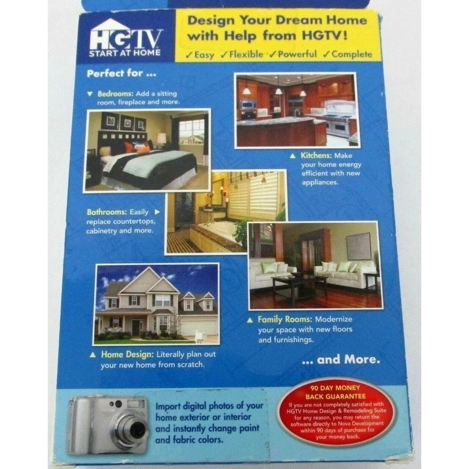 HGTV Home Design & Remodeling Suite Software for Windows XP and Vista CD-ROM - Image 2 of 4