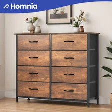 8 Drawers Wood Dresser Tower Organizer Chest Cabinet Nightside Furniture Bedroom