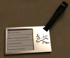 Vintage Metal Luggage Tag (Aerplane)