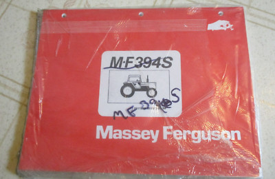 Massey Ferguson 394s  Tractor  Parts Book Catalog Manual 06/1989