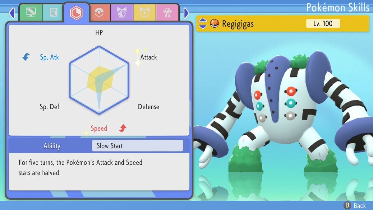 6IV Shiny Regigigas Pokemon Brilliant Diamond Shining Pearl 