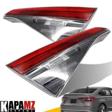 Pair Inner Tail Light For 2022 2023 Honda Civic Sedan Rear Stop Lamps Left+Right