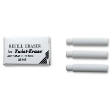 E10 Pentel Refill Erasers for Twist-Erase Pencils, White Erasers Choose Quantity