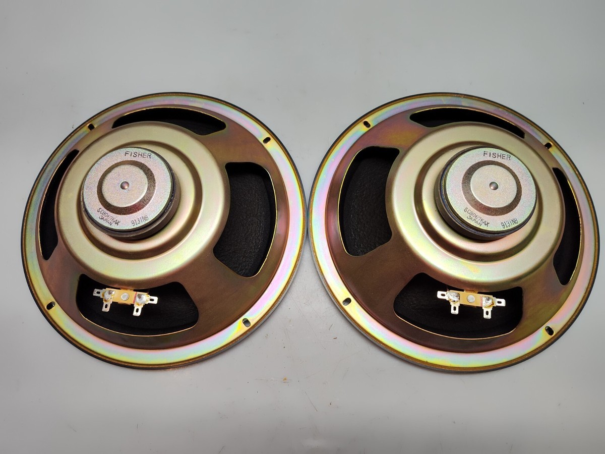 Pair of Fisher SR-311 10'' SC80676AX Woofer Speaker Vintage Japan