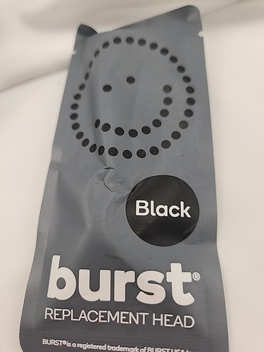 BURST Electric Toothbrush Replacement Heads 6 Packs 3 White, 3 Black NEW - Picture 3 of 3