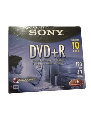 Sony AccuCORE  DVD+R 4.7 GB 120 Min 10 Pack