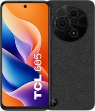 TCL 605 4G 6.7'' Smartphone 4GB RAM 128GB Unlocked Dual SIM-Free - Black C