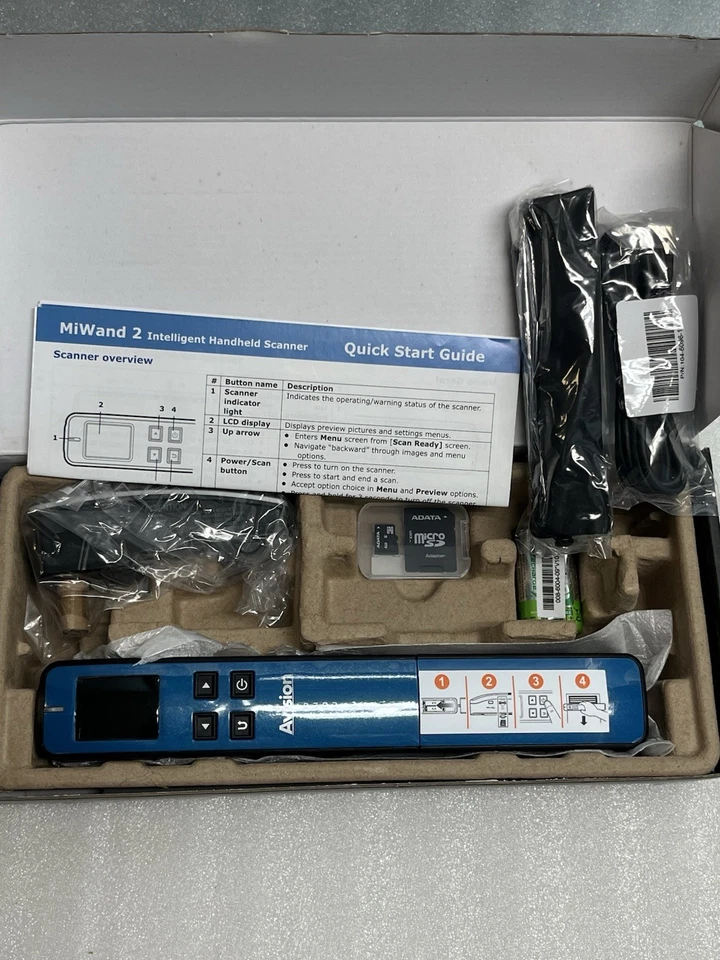 Escáner portátil móvil Avision Miwand 2 púrpura (nuevo, caja abierta) Foto 2 de 4