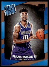2017-18 Donruss Holo Orange Laser Frank Mason III #167 Sacramento Kings