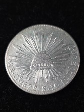 Mexico: Republic 8 Reales 1878-Go FR Guanajuato Mint. Uncirculated