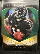 Julio Jones 2020 Panini Prizm Brilliance Green Prizm football card Falcons