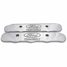 Ford Racing Logo Ignition Coil Covers - Part M-6067-d - Nos - Polished Finish Ford Racing Logo Ignition Coil Covers - Part M-6067-d - Nos - Polished Finish
