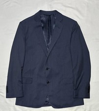 Brooks Brothers Suit Jacket Mens 42R Blue Wool Pinstripe Regent Fit Blazer