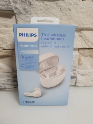 Philips True Wireless Kopfhörer Kabellos TAT2206 Bluetooth In-Ear IPX4 Weiß Neu