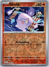 Litwick Reverse Holo Common SV03: Obsidian Flames 036/197 NM