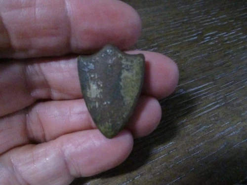 Civil War Dug Relic Patriotic brass Kepi/Hat/Coat Emblem/Badge? Savannah, Ga
