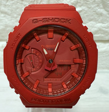 G-SHOCK 5611 GA-2100-4AJF Red CasiOak Digital Analog - Watch Only EXCELLENT