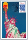 #2224 Statue of Liberty French Stamp FDC Maxi Card