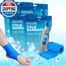 4 Packs Ice Tape, Self Sticking Bandage Wrap,Instant Cold Compression Tape Wrap,
