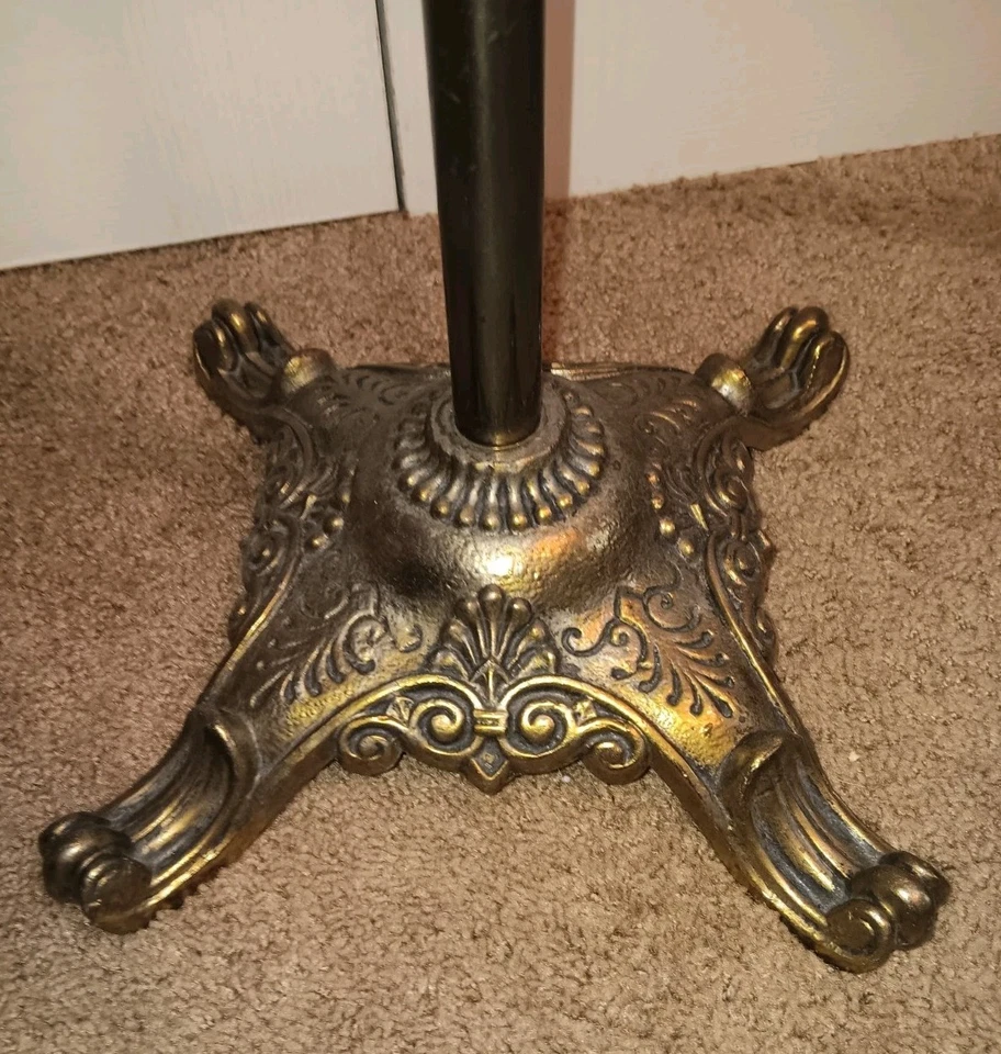 Antiguo Victoriano Latón Ajustable Soporte de Música Caballete Soporte para Libros Madera Metal Foto 2 de 4