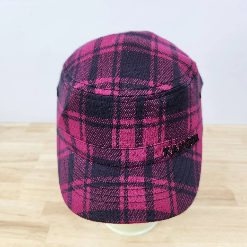 Kangol Flexfit Army Cap Twill Stitch Plaid Pink Kids Size KM/KL - Image 3 of 4