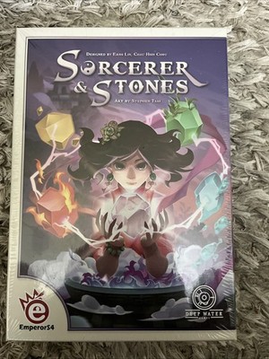 Sorcerer & Stones Card Board Game Strategy Deep Water Games - New Sealed 2-4